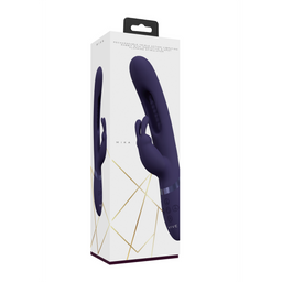 Vive by shots Mika - Triple Motor - Vibrerende Rabbit met Innovatieve G-Spot Flapper Stimulator - Paars (8714273051851)