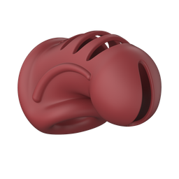 Mancage by shots Model 28 - Ultra Soft Silicone Chastity Cage - Rood (8714273051325)