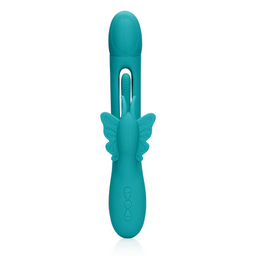 Loveline by shots Flapper G-Spot Vlinder Vibrator - Pauwblauw (8714273049179)