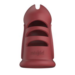 Mancage by shots Model 28 - Ultra Soft Silicone Chastity Cage - Rood (8714273051325)