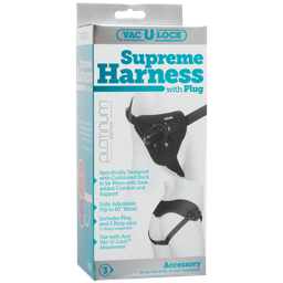 Doc johnson Platina Supreme Harness met Plug (782421018184)