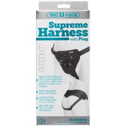 Doc johnson Platina Supreme Harness met Plug (782421018184)