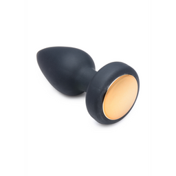 Xr brands Silicone Vibrating LED Plug - Klein (848518034557)