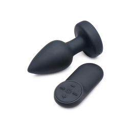 Xr brands Silicone Vibrating LED Plug - Klein (848518034557)