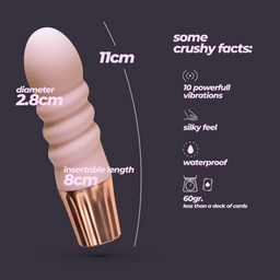 Crushious Mellow Bubbles - Mini Vibrator - Roze (7403254161269)