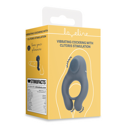 Loveline by shots Vibrerende Cockring met Clitoris Stimulatie - Indigo Blauw (8714273044914)