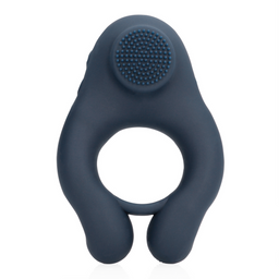 Loveline by shots Vibrerende Cockring met Clitoris Stimulatie - Indigo Blauw (8714273044914)