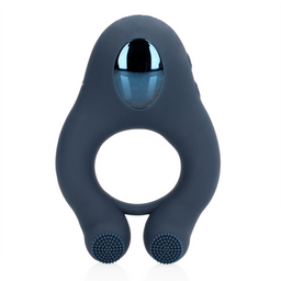 Loveline by shots Vibrerende Cockring met Clitoris Stimulatie - Indigo Blauw (8714273044914)