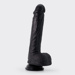 Crushious Inviktus - Vloeibare Silicoon Dildo - 8 / 22 cm - Zwart (7403254159303)