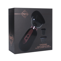 Pumped by shots Dazzling - Oplaadbare Vulva en Borst Pomp - Zwart (8714273055392)