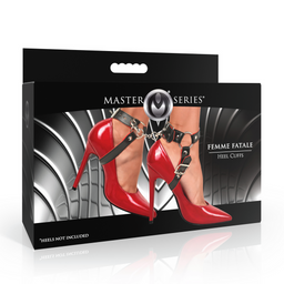 Xr brands Femme Fatale - Hakmanchetten - Zwart/Rood (848518058577)