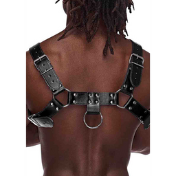 Male power Ram - Imitatie Leer Harnas - One Size - Zwart (845830085946)