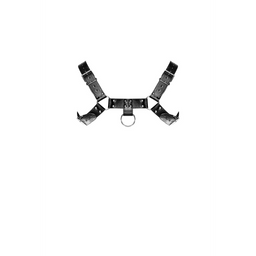 Male power Ram - Imitatie Leer Harnas - One Size - Zwart (845830085946)