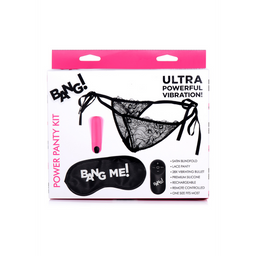 Xr brands Power Panty - Kantpanty, Bullet Vibrator en Blinddoek (848518039958)