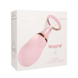 Pumped by shots Boost - Oplaadbare Vulva en Borstpomp - Roze (8714273054845)
