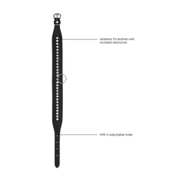 Ouch! by shots Diamanten Halsband met Leash (7423522543566)