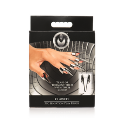 Xr brands Clawed - Sensation Play Ringen - 5 Stuks (848518052520)