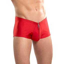 Male power Shorts met rits - L/XL - Rood (845830048705)