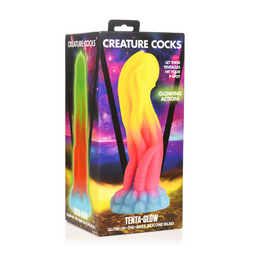 Xr brands Tenta Glow - Glow-in-the-Dark Silikon Dildo (848518054036)