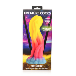 Xr brands Tenta Glow - Glow-in-the-Dark Silikon Dildo (848518054036)