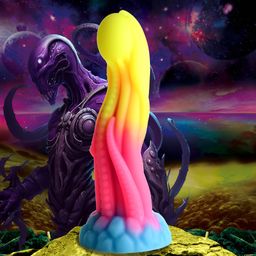 Xr brands Tenta Glow - Glow-in-the-Dark Silikon Dildo (848518054036)