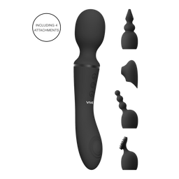 Vive by shots Nami - Pulse Wave  Vibrating Wand - Zwart (7423522539545)