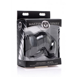 Xr brands Zwarte Beperkte Chastity Cage met Studs (848518026729)