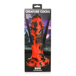 Xr brands Grim Reaper - Siliconen Dildo - Rood/Zwart (848518053213)