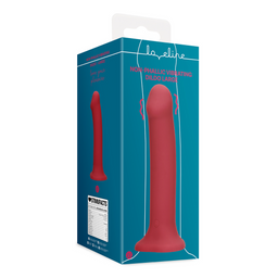 Loveline by shots Non-Phallic Vibrerende Dildo - Groot - Framboos Rood (8714273044976)