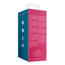 Loveline by shots Non-Phallic Vibrerende Dildo - Groot - Framboos Rood (8714273044976)