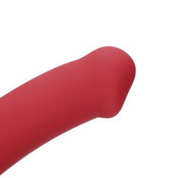 Loveline by shots Non-Phallic Vibrerende Dildo - Groot - Framboos Rood (8714273044976)