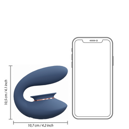 Innovation by shots Twitch 3 - Oplaadbare Vibrator en Suction - Blauw/Grijs (8714273054975)