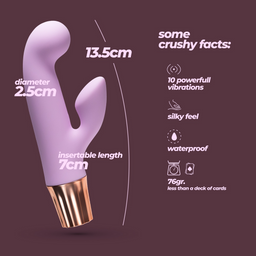 Crushious Mellow Cony - Mini Konijn Vibrator - Lavendel (7403254161238)
