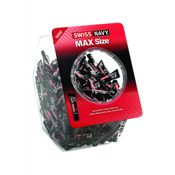 Swiss navy MAX Size - Enhancement Creme voor Mannen - Fishbowl - 50 Stuks (699439004798)
