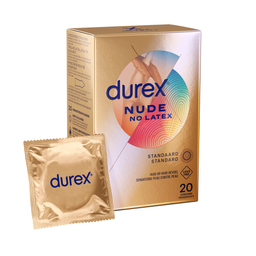 Durex Condooms Nude - Condooms zonder Latex - 20 Stuks (5410036305478)