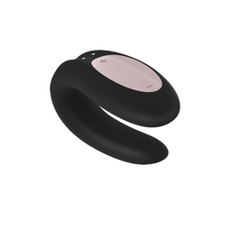 Satisfyer Double Joy - Partner Vibrator - Zwart (4061504002392)
