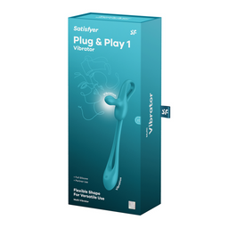 Satisfyer Plug and Play 1 - Partner Vibrator - Blauwgroen (4061504043876)