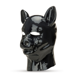 Prowler red Latex Pig Hood - Zwart (4890808281826)