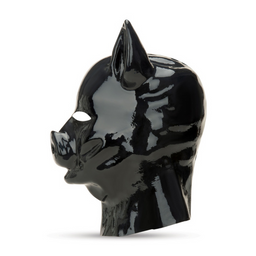 Prowler red Latex Pig Hood - Zwart (4890808281826)