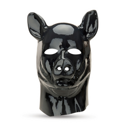 Prowler red Latex Pig Hood - Zwart (4890808281826)