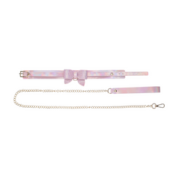 Ouch! by shots Paris Collectie - Halsband met Leash - Roze (8714273056146)