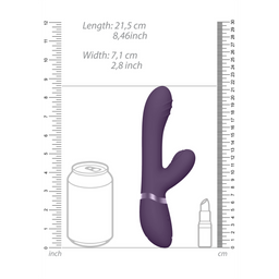 Vive by shots Tani - Finger Motion met Pulse-Wave Vibrator - Paars (7423522539590)