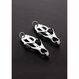 Steel by shots 2 Squeezer Teaser Clover Tepelklemmen met Ring (8714273782212)