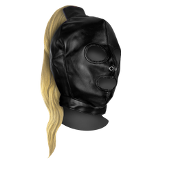 Ouch! by shots Mask met Blonde Ponytail - Zwart (8714273050984)