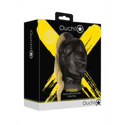 Ouch! by shots Mask met Blonde Ponytail - Zwart (8714273050984)