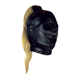 Ouch! by shots Mask met Blonde Ponytail - Zwart (8714273050984)
