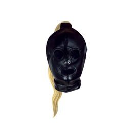 Ouch! by shots Mask met Blonde Ponytail - Zwart (8714273050984)