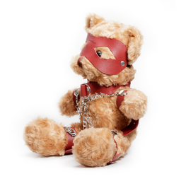 Crushious Crushito - Bondage Teddybeer - 31 cm - Rood (7403254161757)