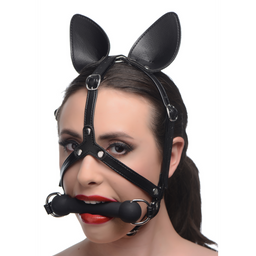 Xr brands Dark Horse - Pony Hoofbril met Siliconen Bit (848518033918)