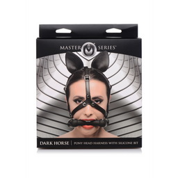 Xr brands Dark Horse - Pony Hoofbril met Siliconen Bit (848518033918)